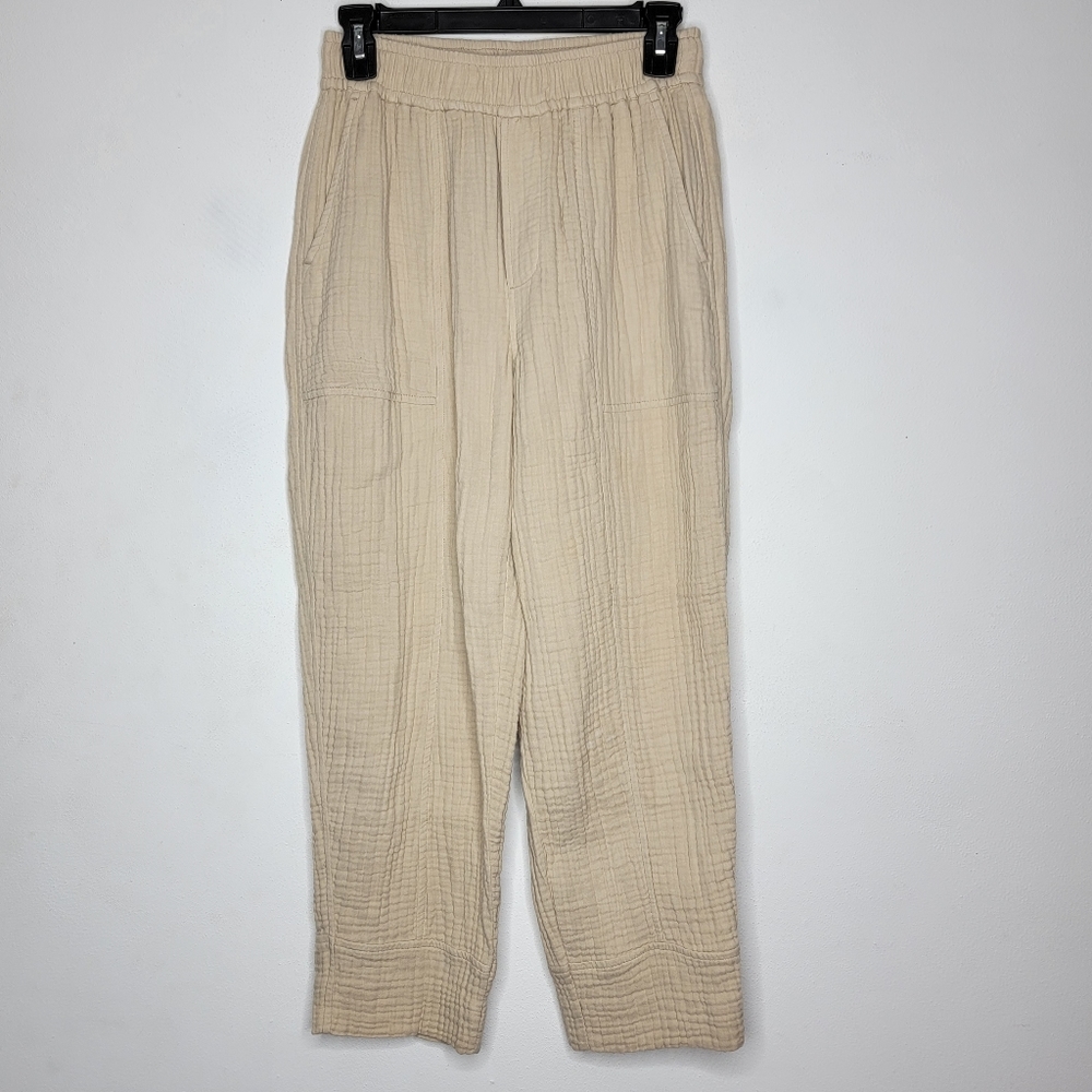 Madewell Women's Size XS Light Spun Pull-On Balloon Pants Light Cream
